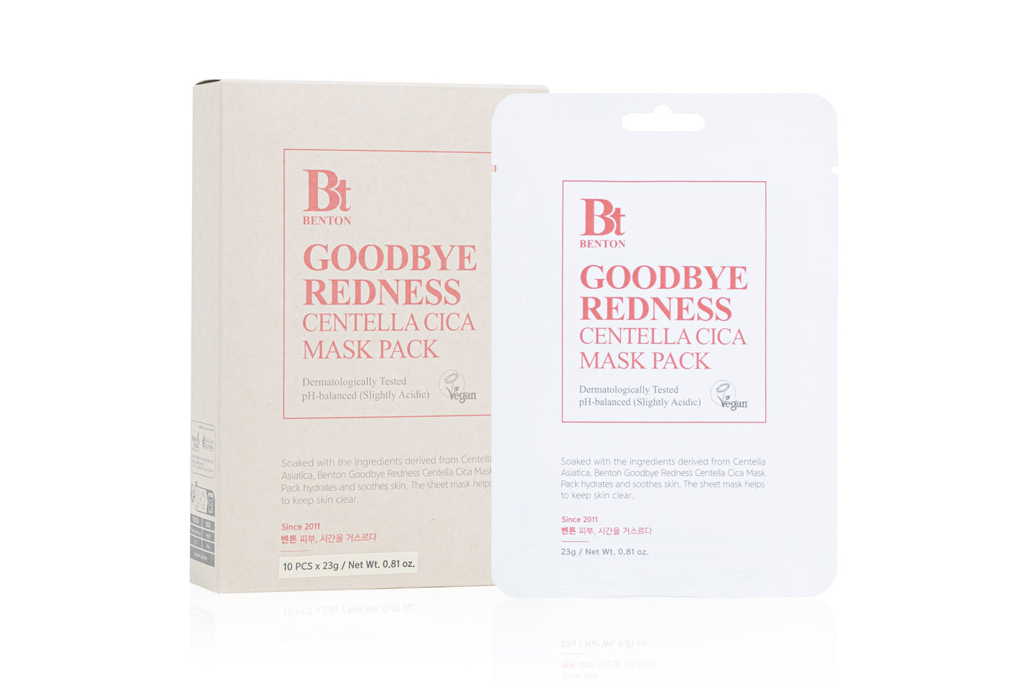 Benton Goodbye Redness Centella Cica Mask 23g-2