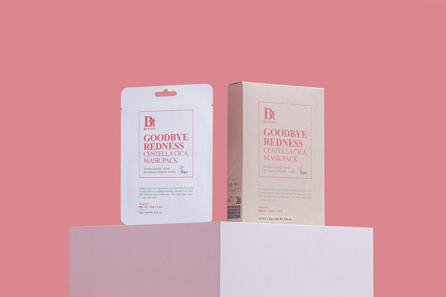 Benton Goodbye Redness Centella Cica Mask 23g-6