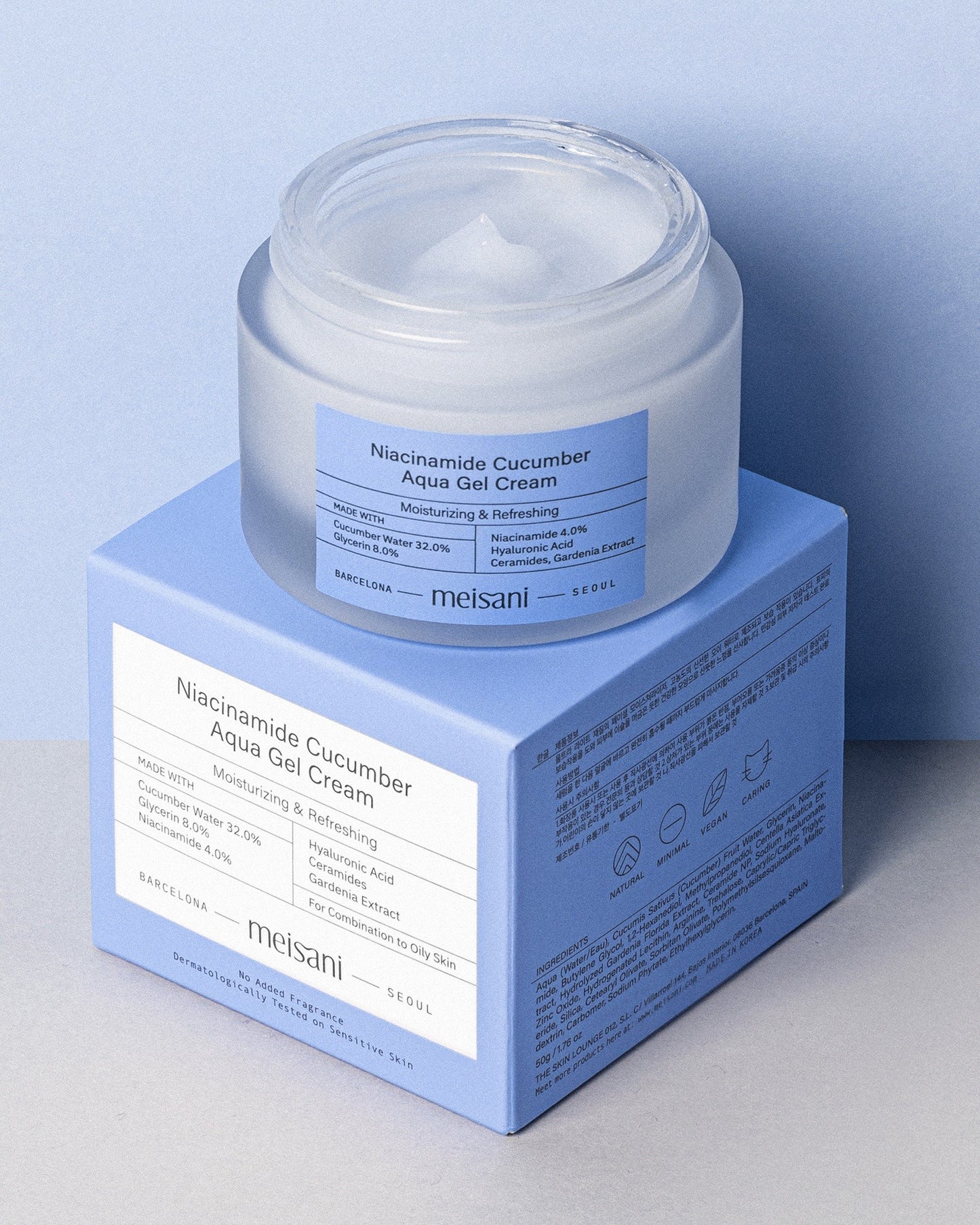 Meisani Niacinamide Cucumber Aqua Gel Cream 50ml-5