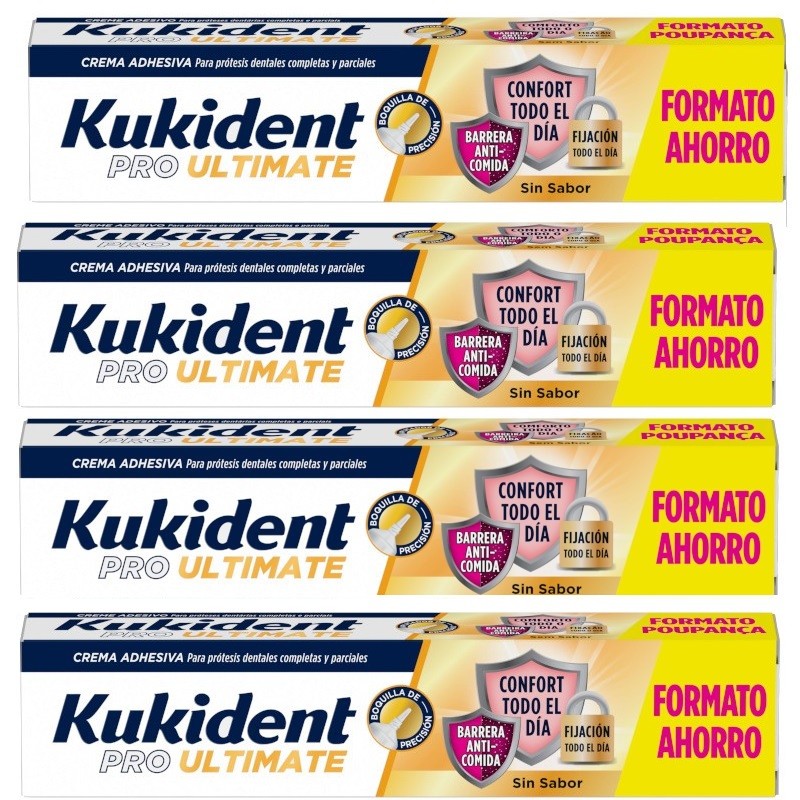 KUKIDENT Pro Ultimate Sin Sabor Cuádruplo 4x57 g-1