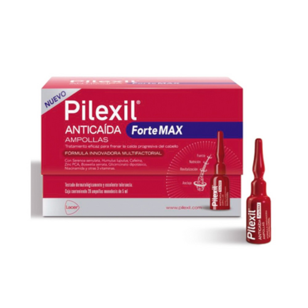 Pilexil Anticaída Forte Max Ampollas 20x5 ml-1