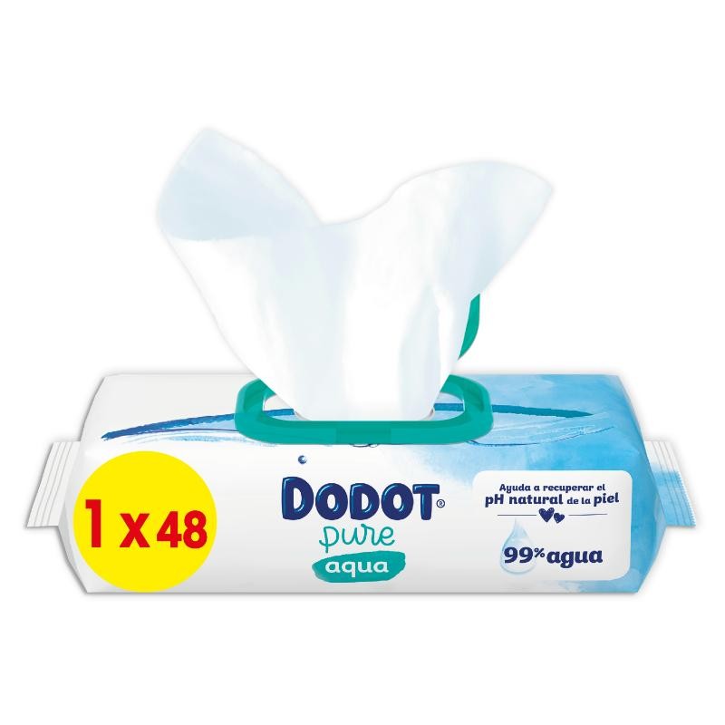 Dodot Toallitas Aqua Plastic Free 48 uds-1