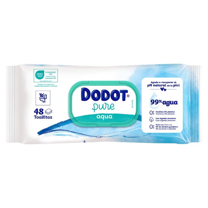 Dodot Toallitas Aqua Plastic Free 3x48 (144 uds)-11