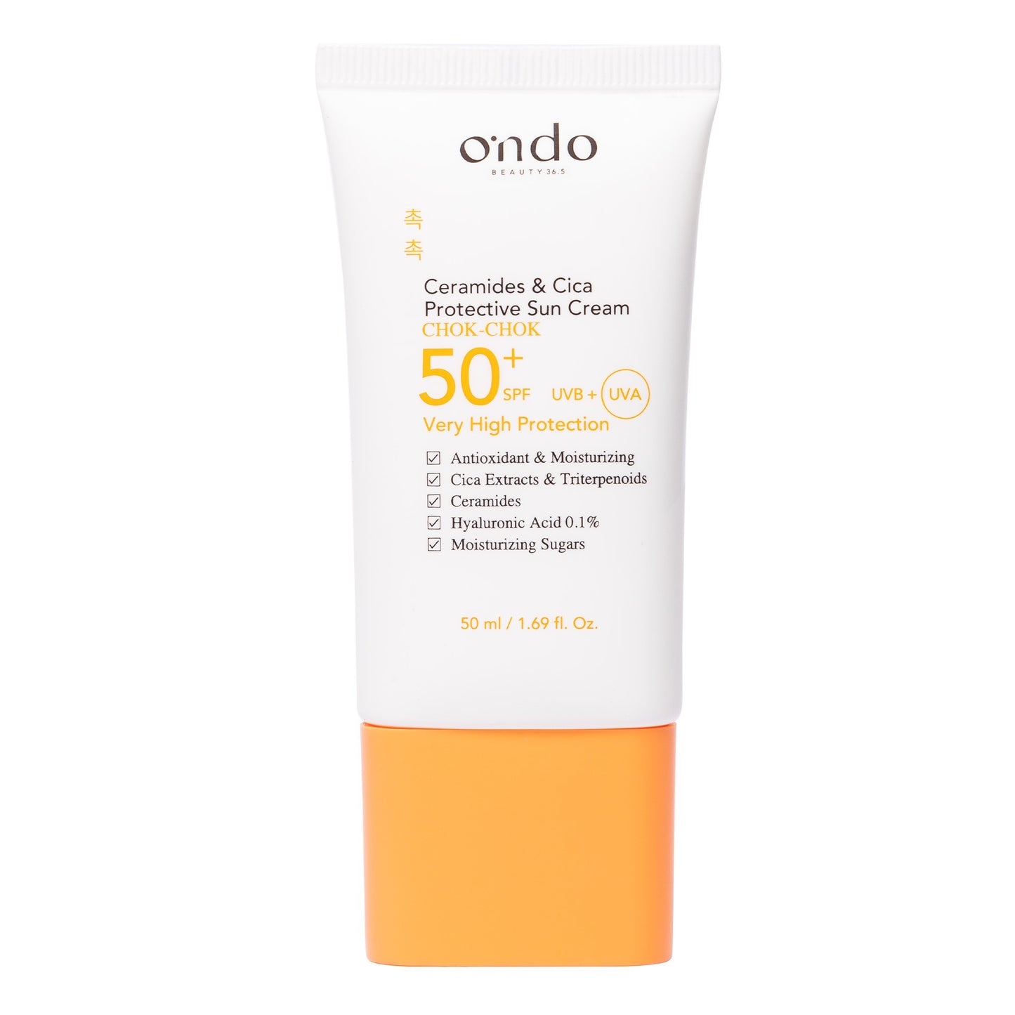 Ondo Beauty 36.5 Ceramides & Cica Protective Sun Cream 50ml-1