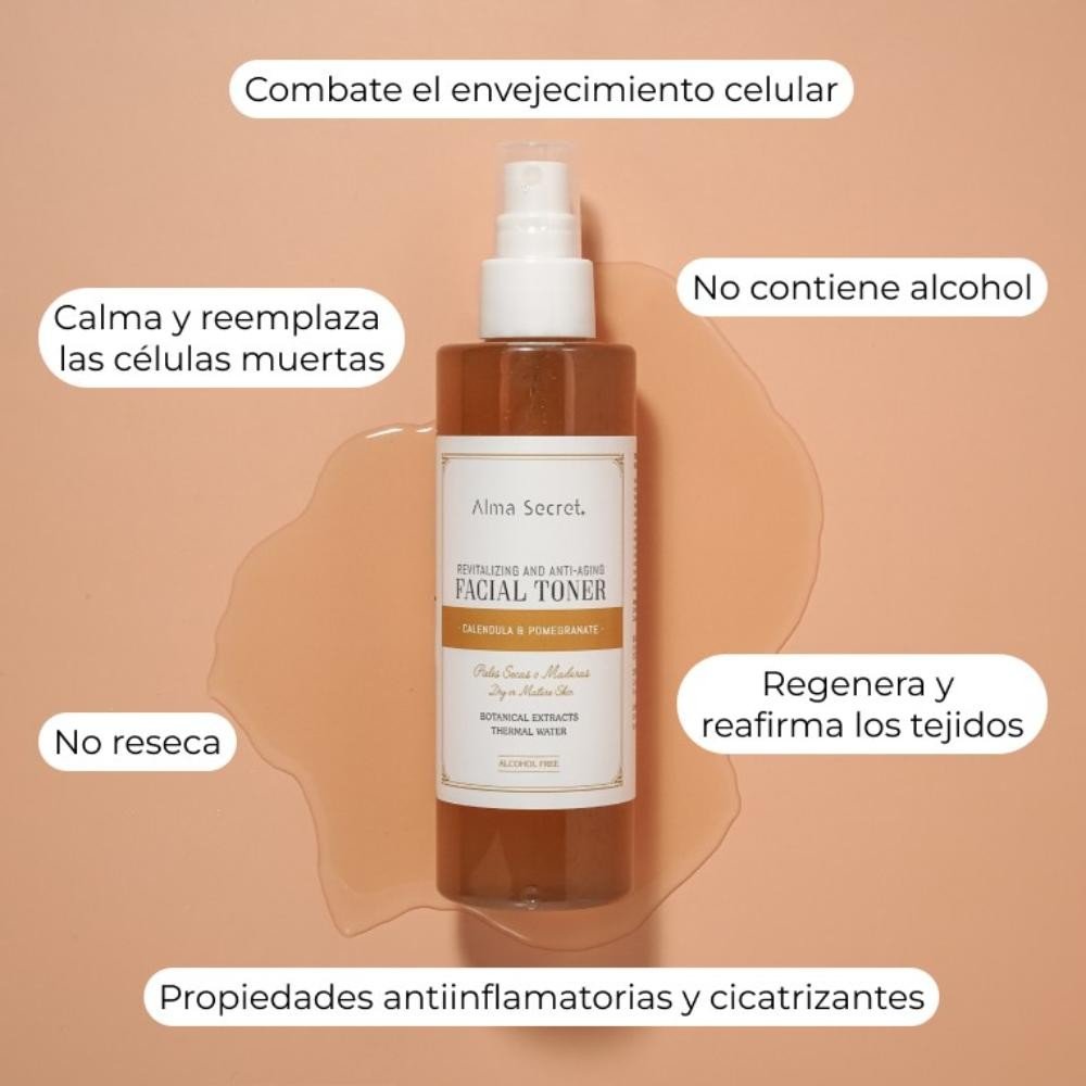 Alma Secret Tónico Revitalizante y Antiedad con Caléndula & Granada 200 ml-6