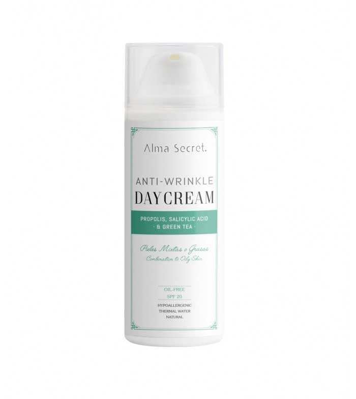 Alma Secret Crema Día Antiarrugas - Oilfree con Própolis & Té Verde SPF 20 50 ml-1