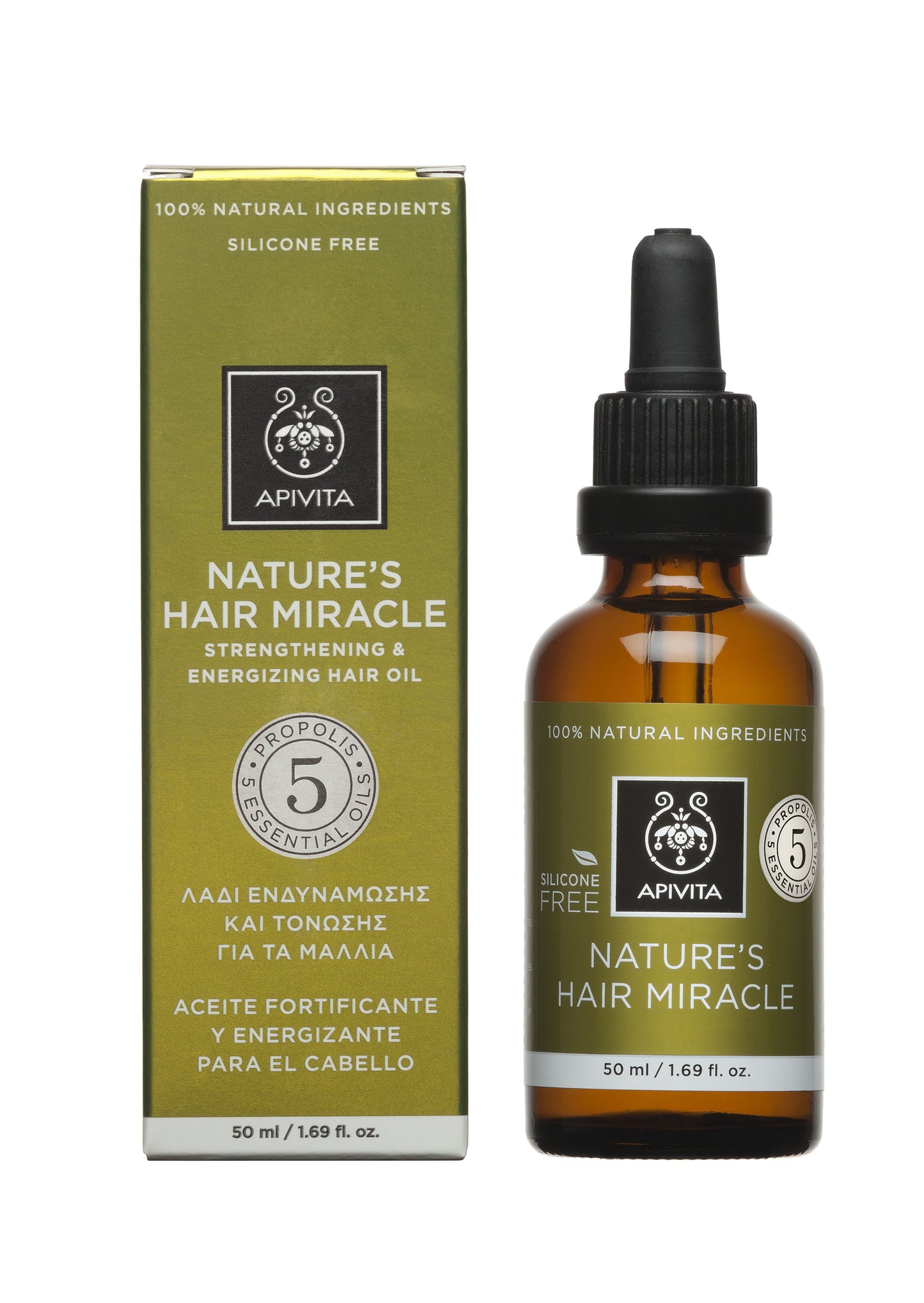 Apivita Aceite Fortificante para Cabello 50ML-1