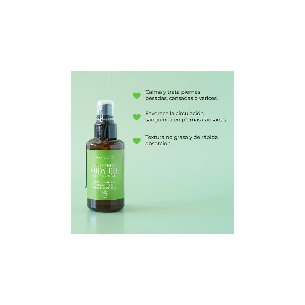 Alma Secret Aceite Varices y Piernas Cansadas con Ciprés, Pomelo & Romero 100 ml-4