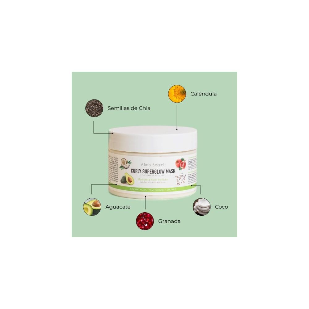 Alma Secret Curly Superglow Mask (Cabellos Rizados u Ondulados) 250 ml-3