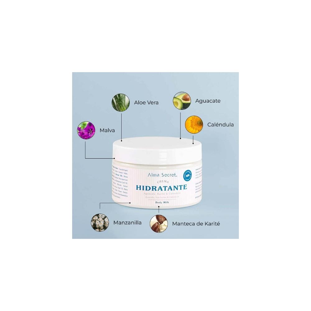 Alma Secret Crema Corporal con Aguacate, Karité & Caléndula 250 ml-3
