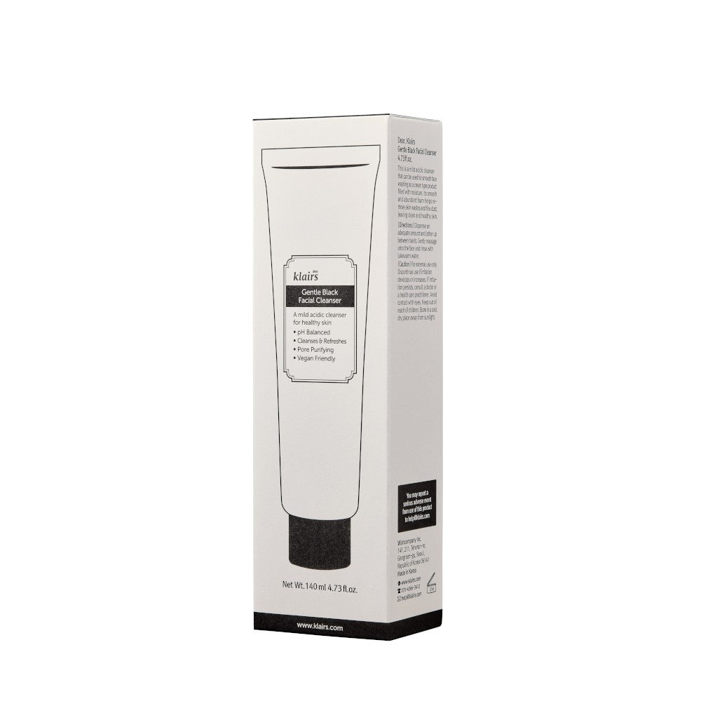 Klairs Gentle Black Facial Cleanser 140ml-1