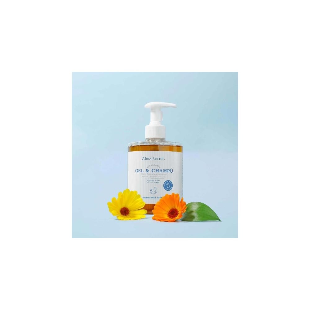 Alma Secret Gel-Champú Suave con Argán, Caléndula & Manzanilla 500 ml-4