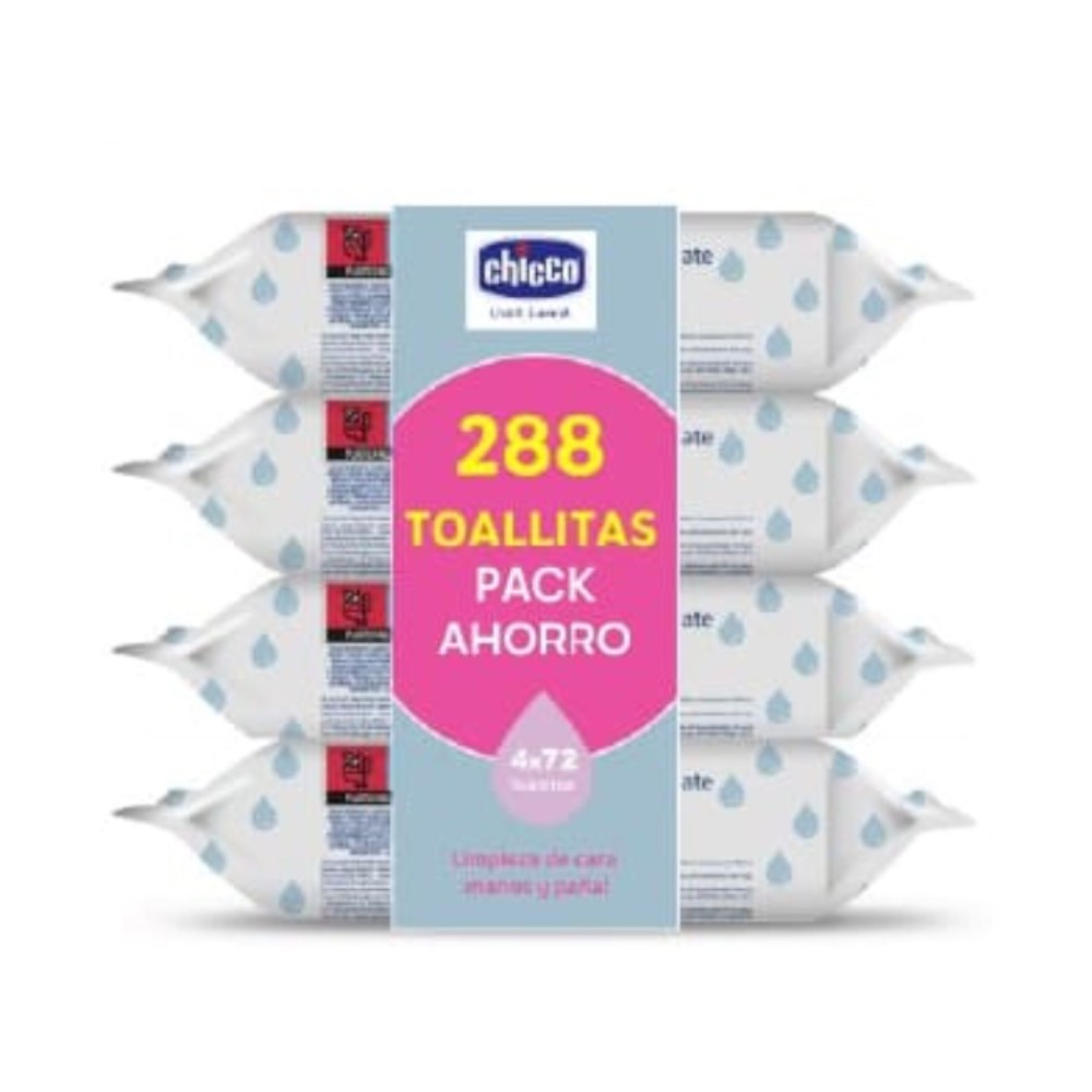 CHICCO Toallitas Limpiadoras 4x72 Unidades-1