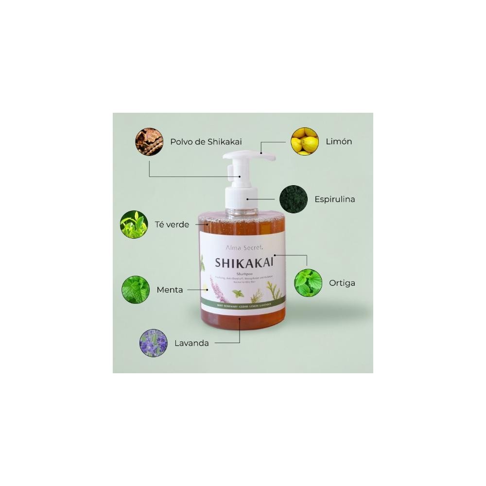 Alma Secret Champú Shikakai (Caída, Grasa, Caspa y Dermatitis) 500 ml-3