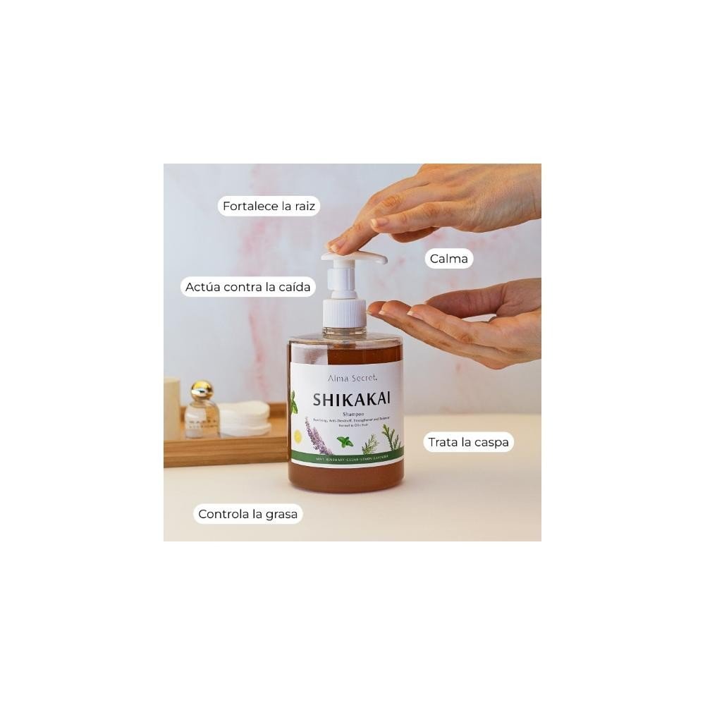 Alma Secret Champú Shikakai (Caída, Grasa, Caspa y Dermatitis) 500 ml-6
