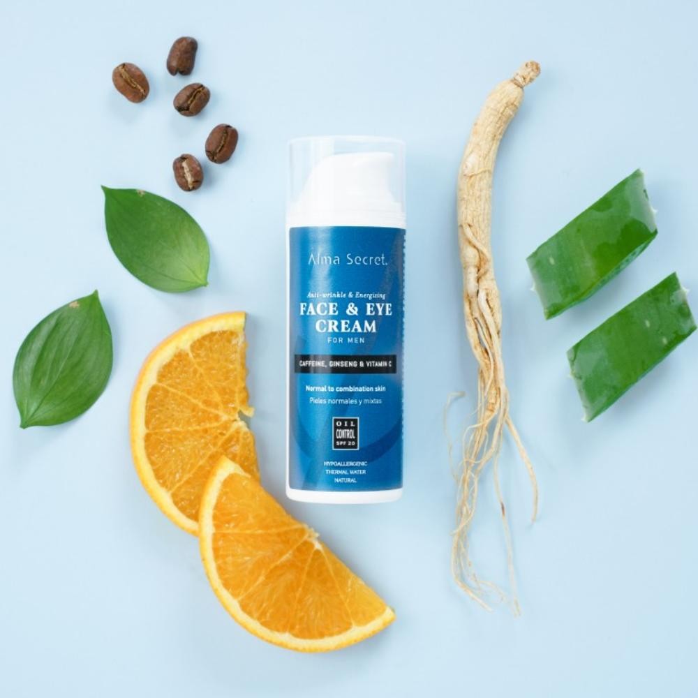Alma Secret Crema Facial & Ojos Antiarrugas Cafeína, Ginseng & Vit C SPF 20 50 ml-2