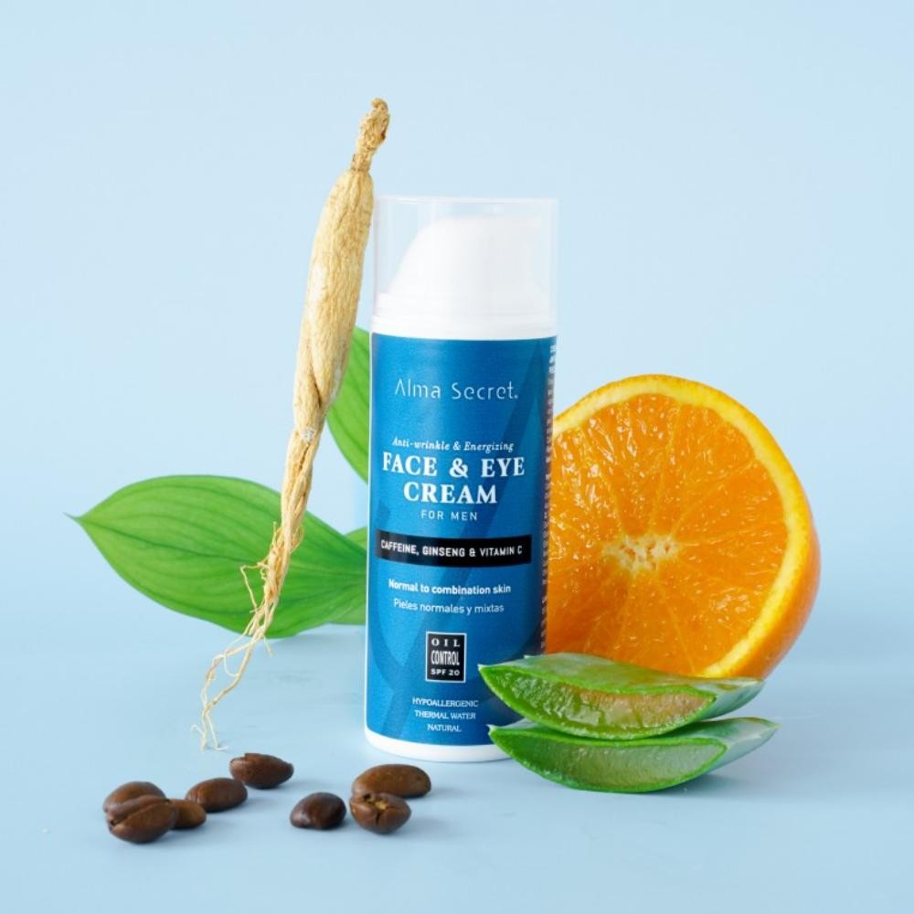 Alma Secret Crema Facial & Ojos Antiarrugas Cafeína, Ginseng & Vit C SPF 20 50 ml-4