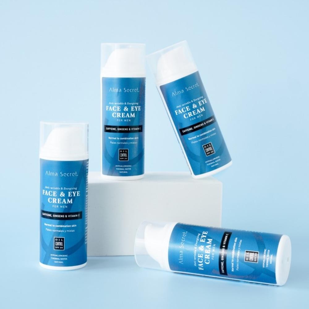 Alma Secret Crema Facial & Ojos Antiarrugas Cafeína, Ginseng & Vit C SPF 20 50 ml-5