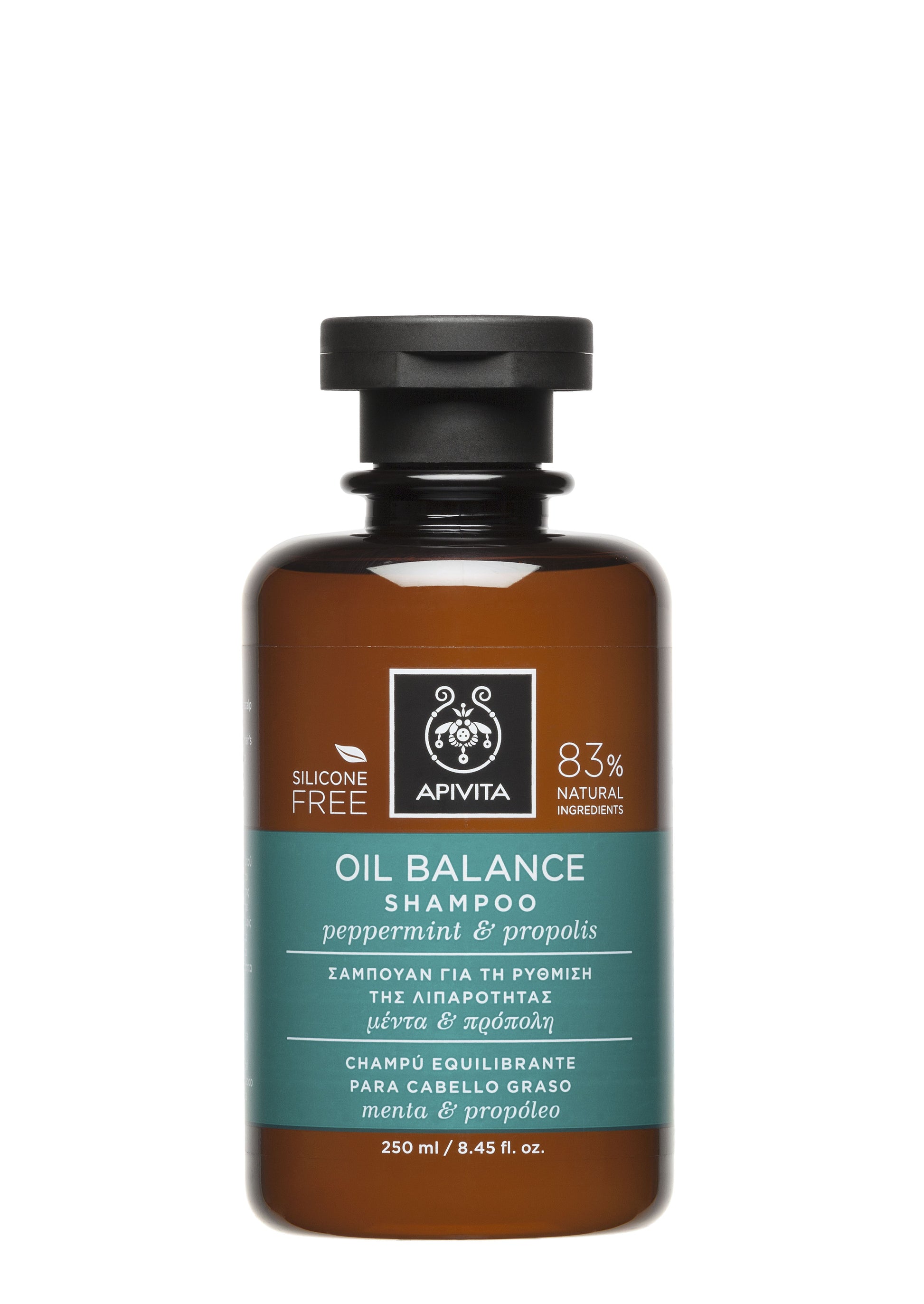 APIVITA Champú Equilibrante Cabello Graso Menta y Propóleo 250ml-1