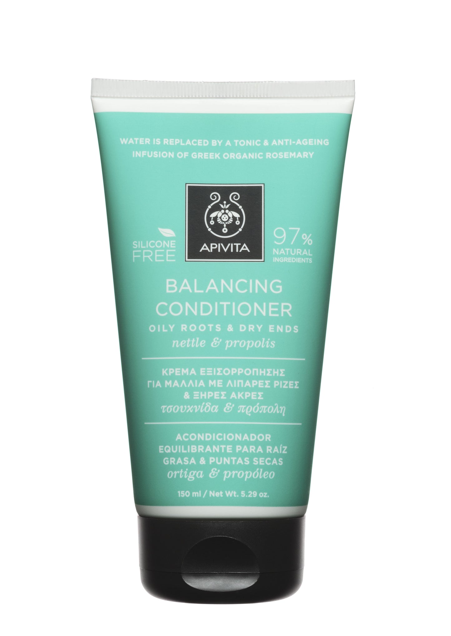 APIVITA Acondicionador Equilibrante para Raíz Grasa y Punta Seca 150ml-4