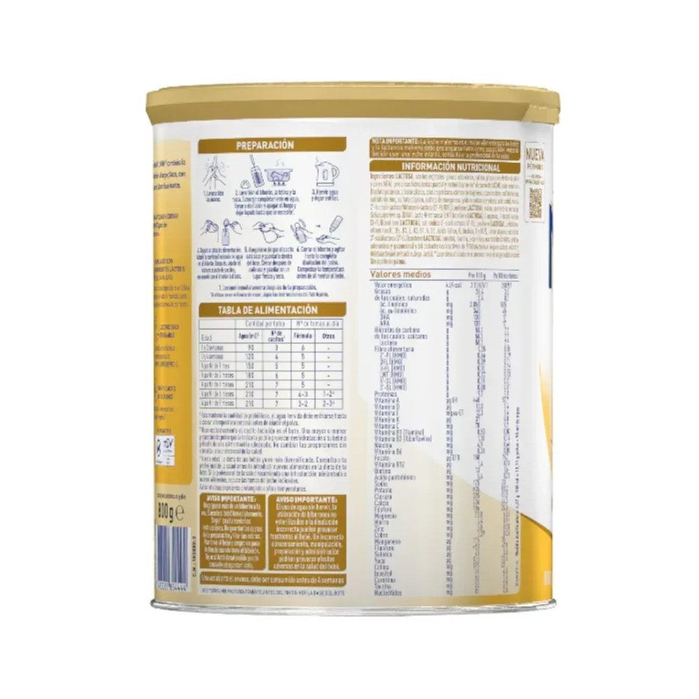 NAN Supreme Pro 1 Leche de Inicio para Lactantes en Polvo 800gr-3