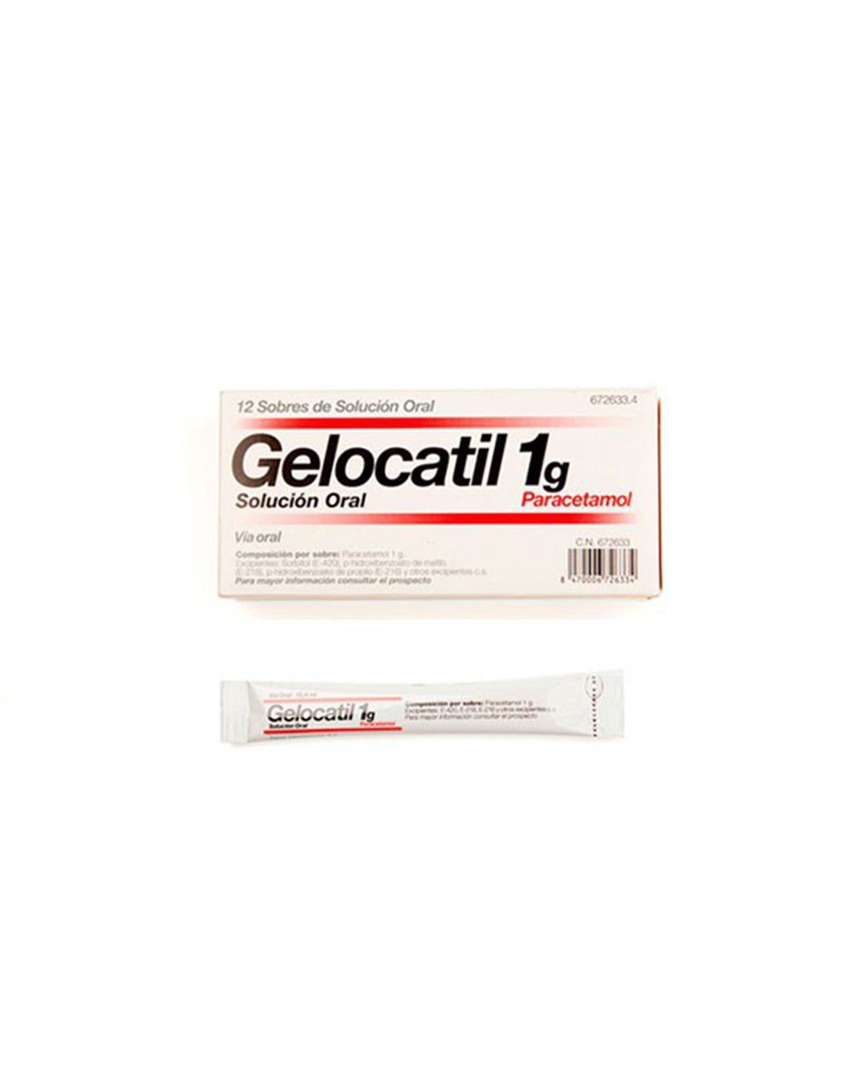 GELOCATIL 1G 12 Comprimidos Tiras-1