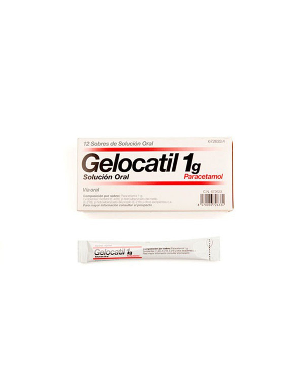 GELOCATIL 1G 12 Comprimidos Tiras-1