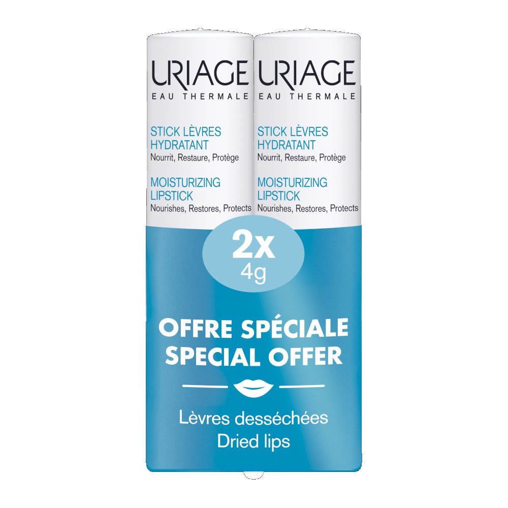 Uriage Duplo Stick de Labios Hidratante 2x4 g-1
