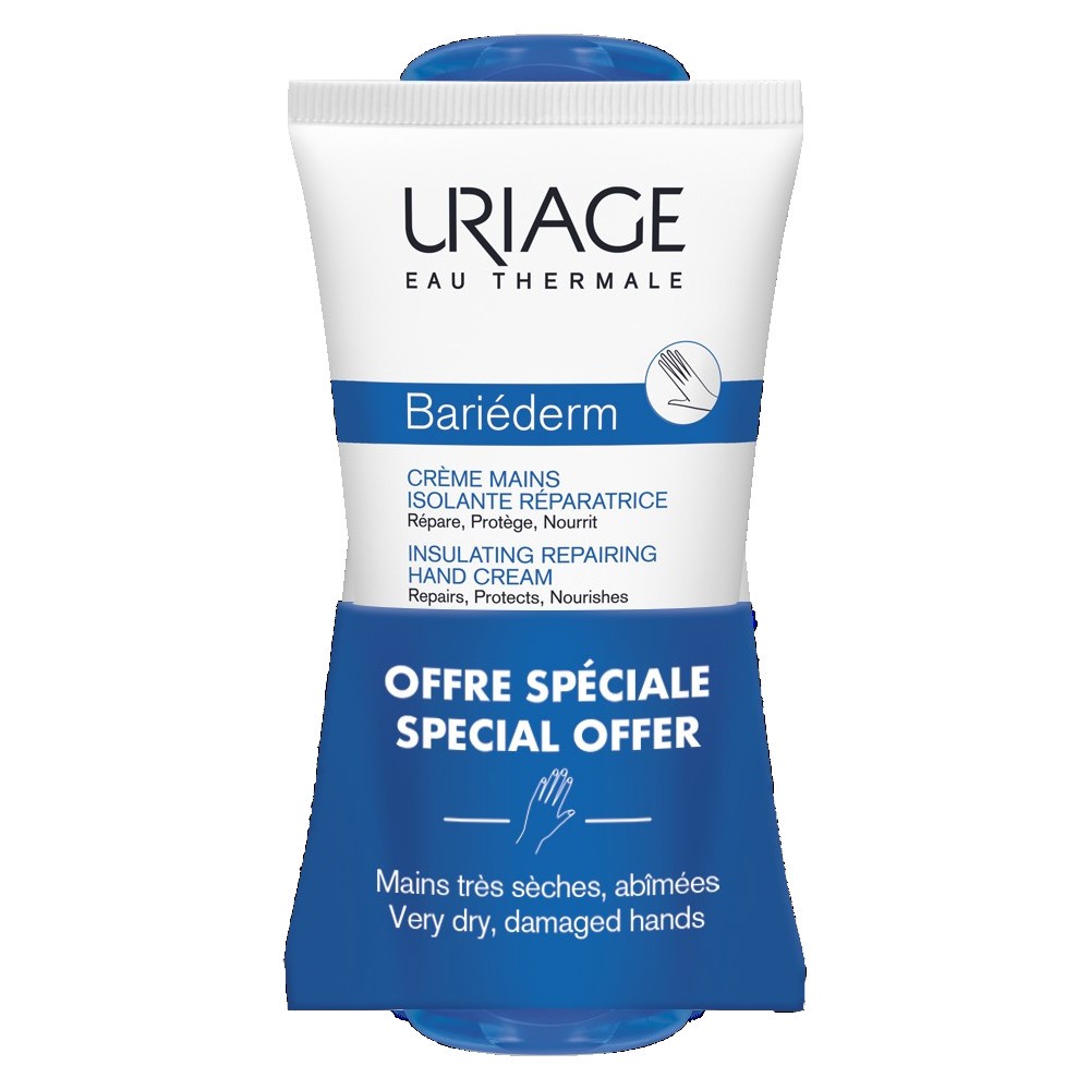 Uriage Bariéderm Crema de Manos Reparadora Duplo 2x50 ml-1