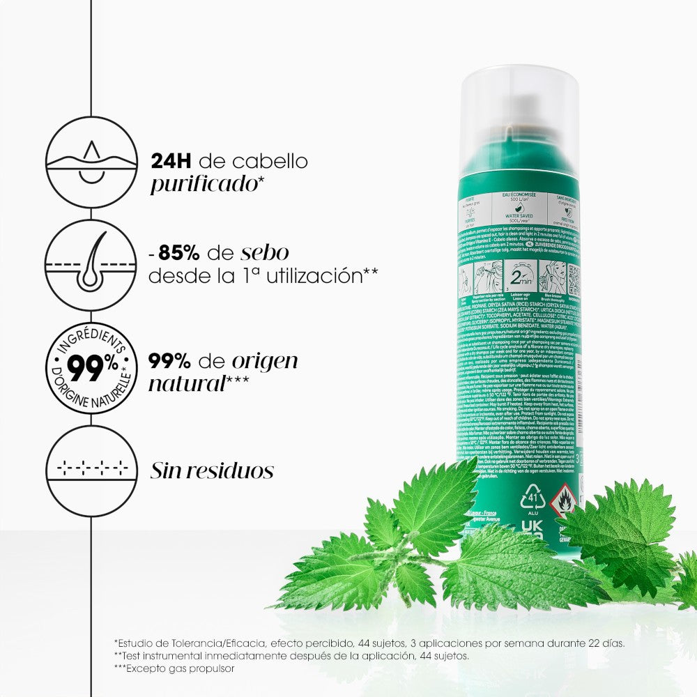 KLORANE Champú Seco a la Ortiga 150 ml-4