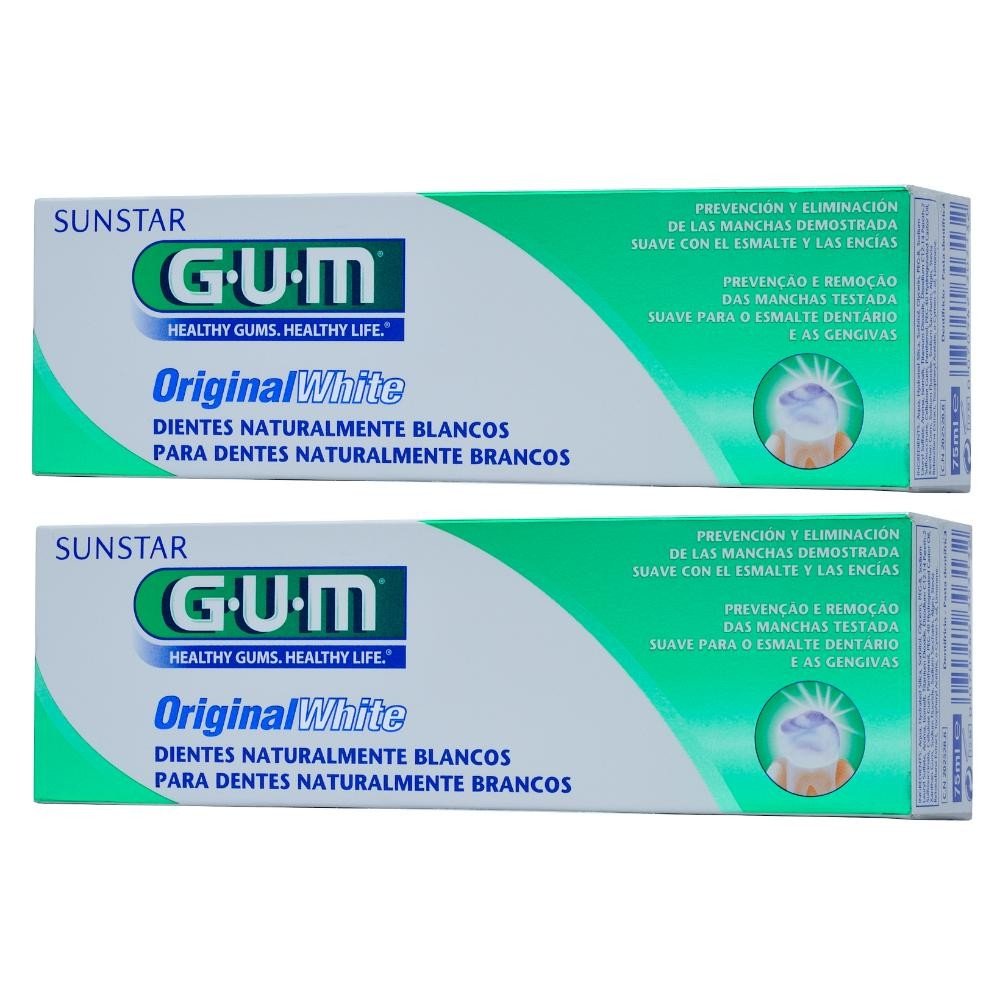 Gum Original White Pasta Duplo 2x75 ml-1