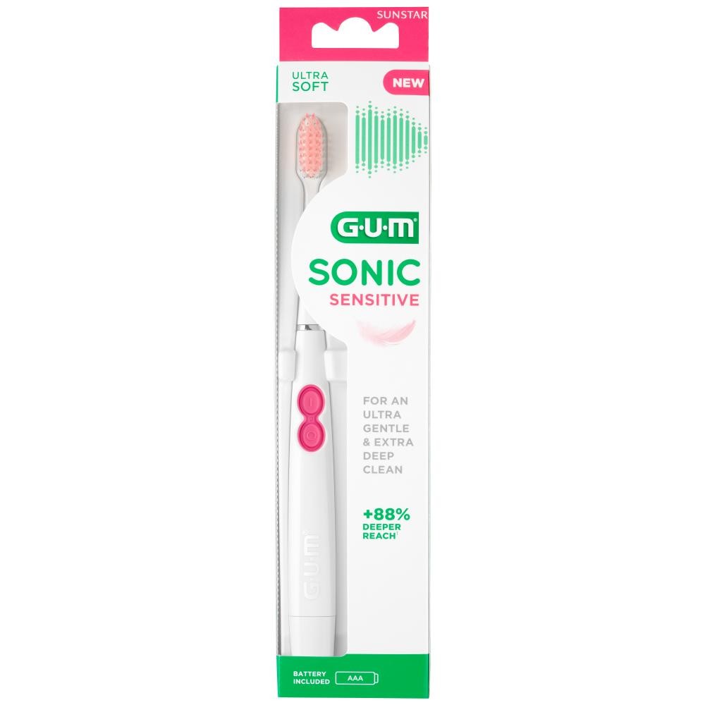 Gum Sonic Sensitive Cepillo a Pilas 1 Unidad-1