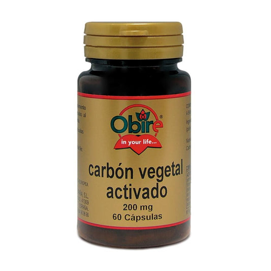 Obire Carbón Vegetal Activado 200 mg 60 Cápsulas-1