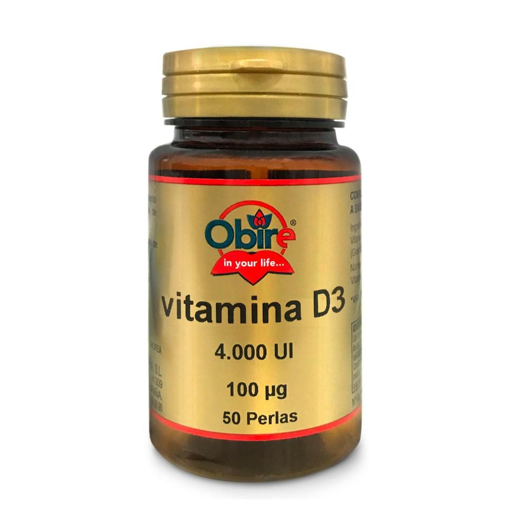 Obire Vitamina D3 100 mcg 4000 UI 50 Perlas-1