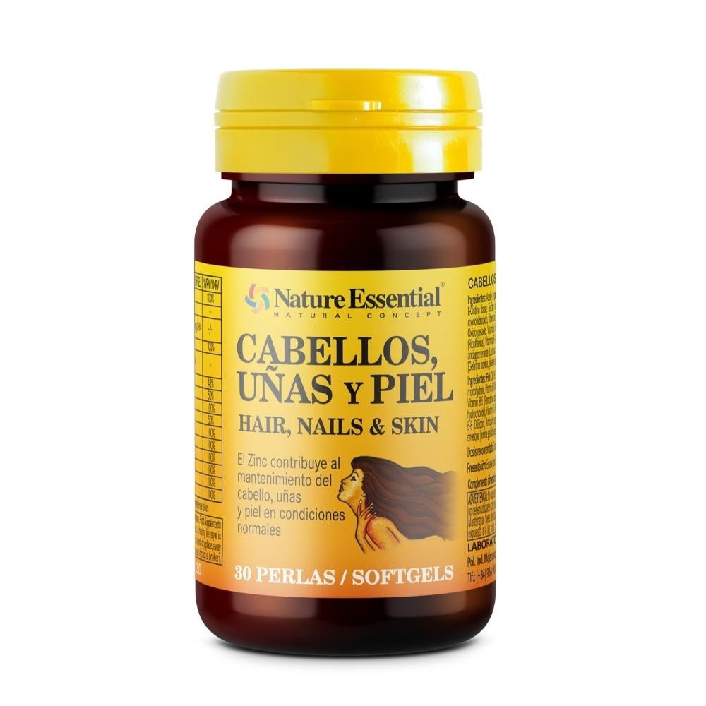 Nature Essential Cabellos, Uñas y Piel 540 mg 30 Perlas-1