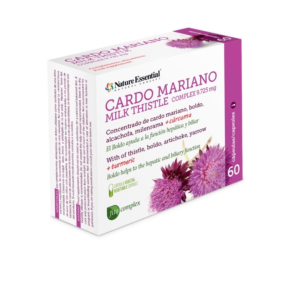 Nature Essential Cardo Mariano Complex 9.725 mg 60 Cápsulas-1