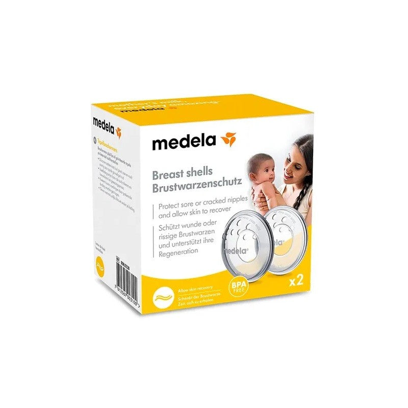 Medela Protectores de Pezones de Silicona Suave Transpirables 2 unidades-1