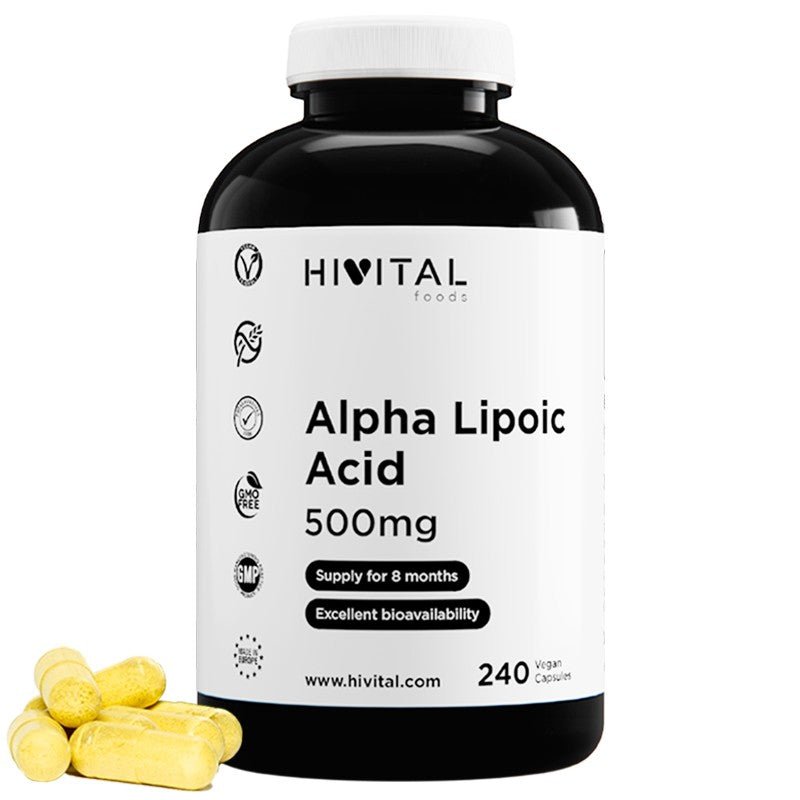 Hivital Ácido Alfa Lipoico 500 mg 240 Cápsulas-1