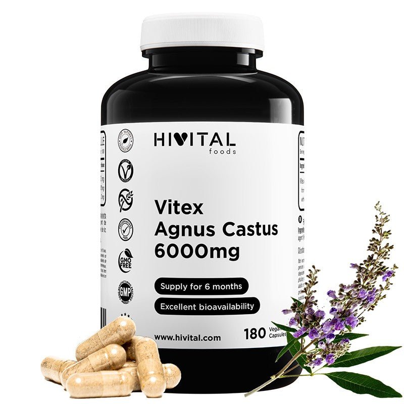 Hivital Vitex Agnus Castus 6000 mg 180 Cápsulas-1