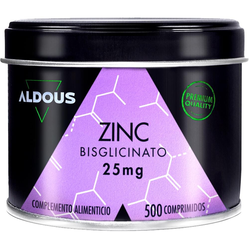 Aldous Bisglicinato de Zinc 25 mg 500 Comprimidos-1