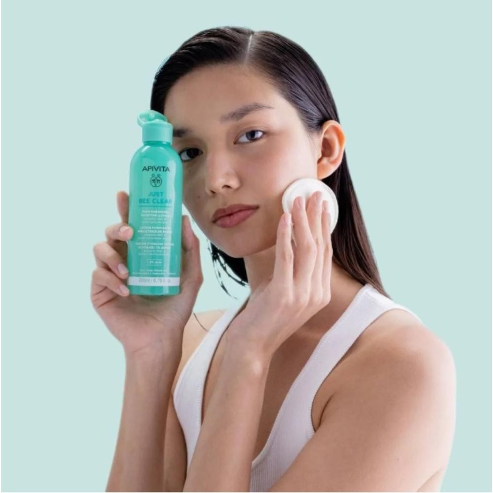 Apivita Just Bee Clear Loción Purificante Minimizadora de Poros 200 ml-2