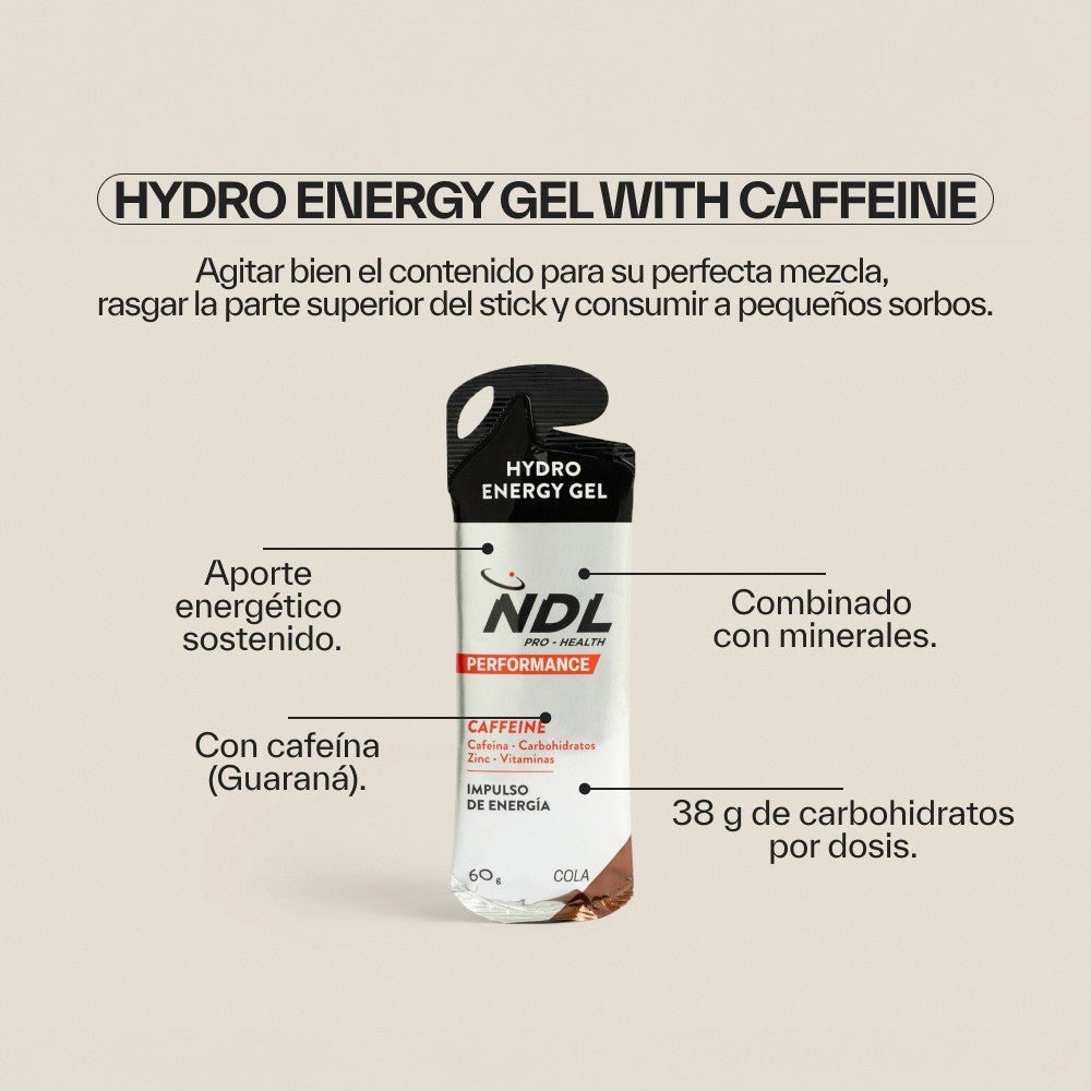 NDL Pro-Health Performance Gel Energético con Cafeína Sabor Cola 60 g-3