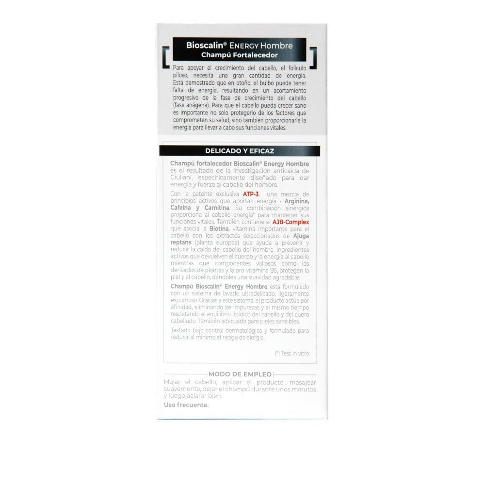 Bioscalin Energy Hombre Champú Fortalecedor 200 ml-2