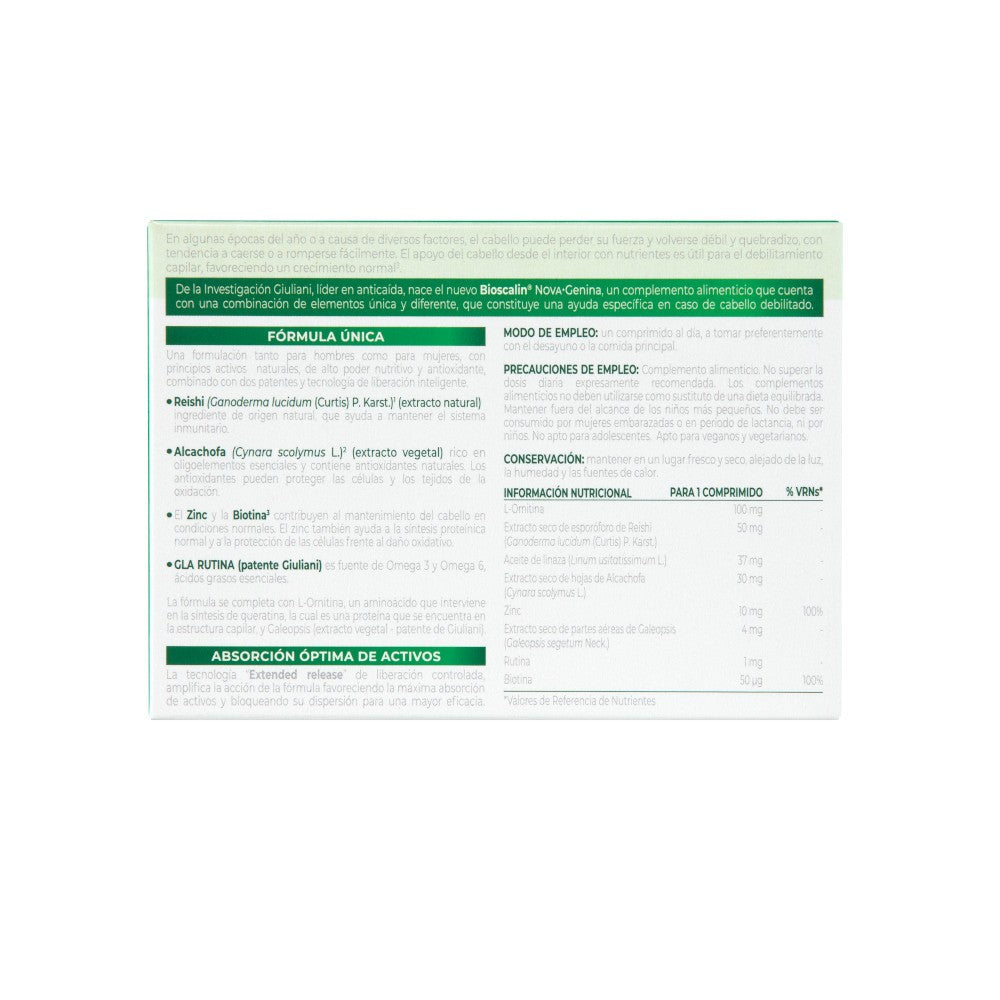 Bioscalin Novagenina 30 Comprimidos-2