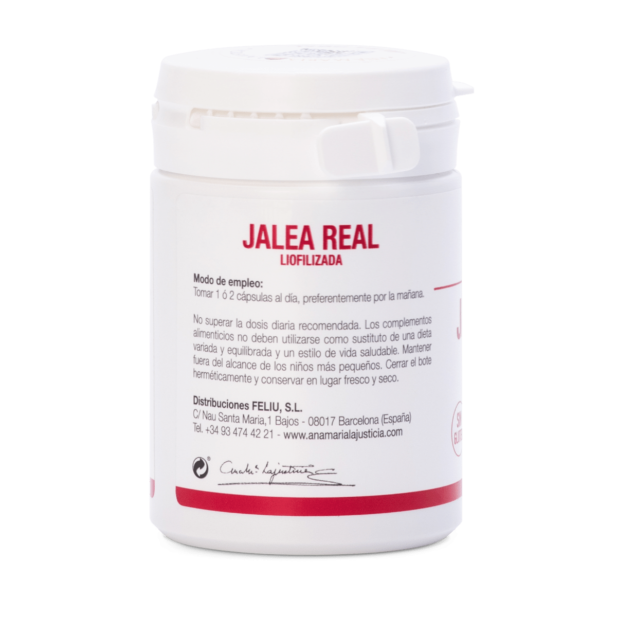 Ana María Lajusticia Geleia Real Liofilizada 60 Cápsulas