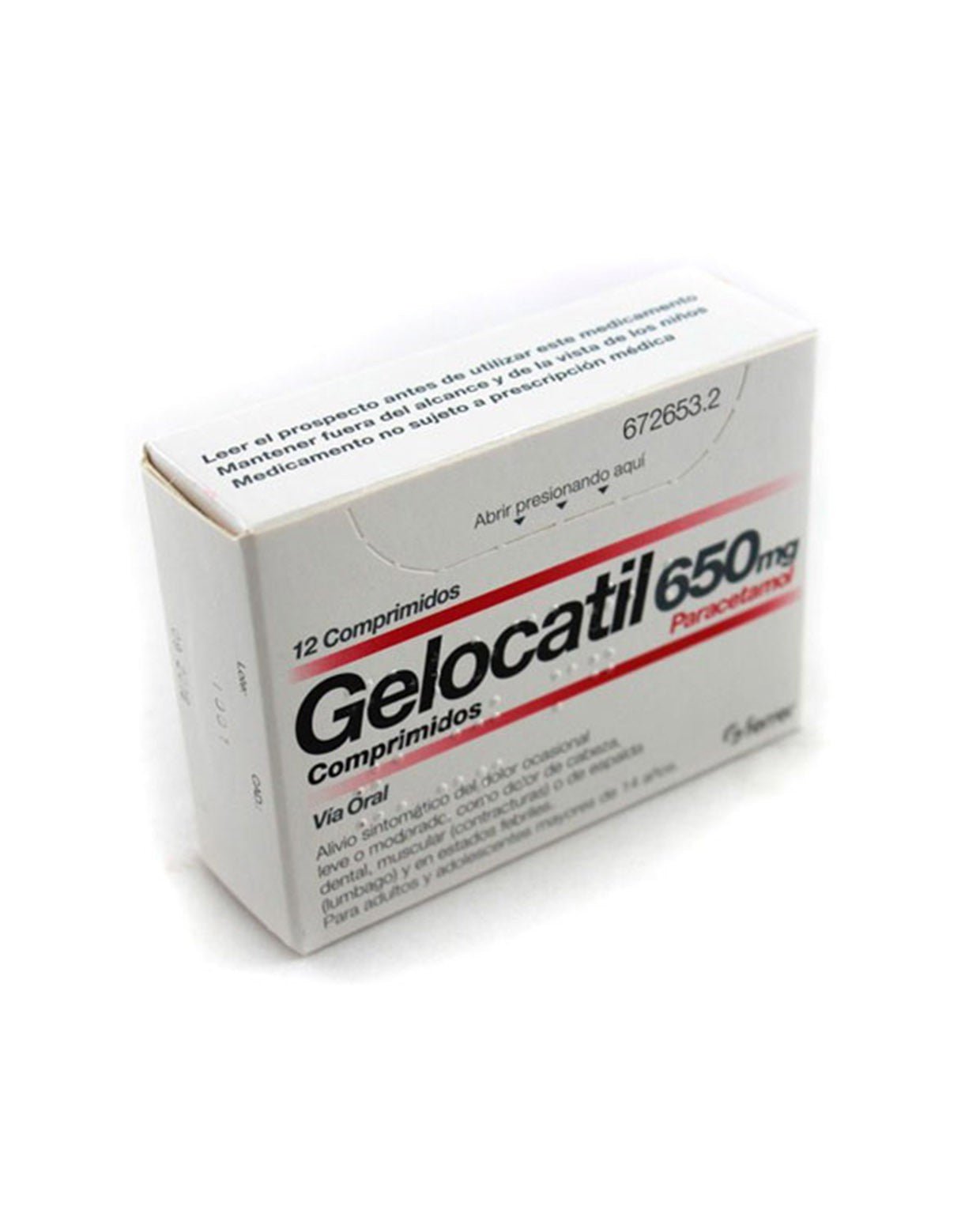 GELOCATIL 1G 12 Comprimidos Tiras-1
