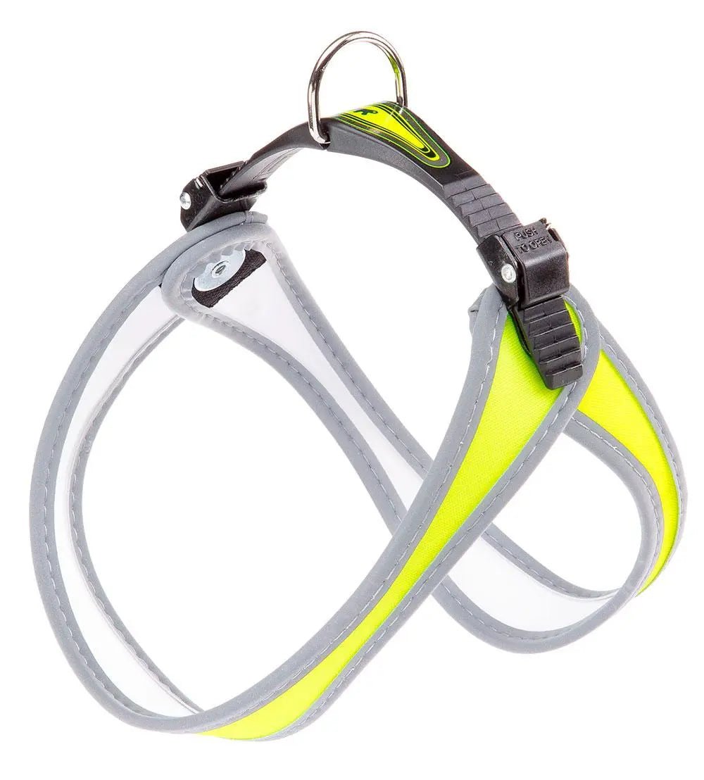 Ferplast Arnés Agila Sun 4 Posture for Dogs Yellow and Gray 1 pc