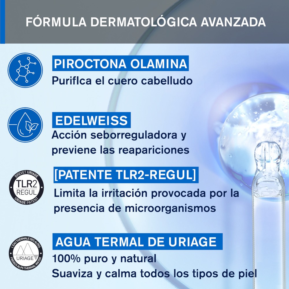 Uriage DS Hair Champú Regulador 500 ml-5