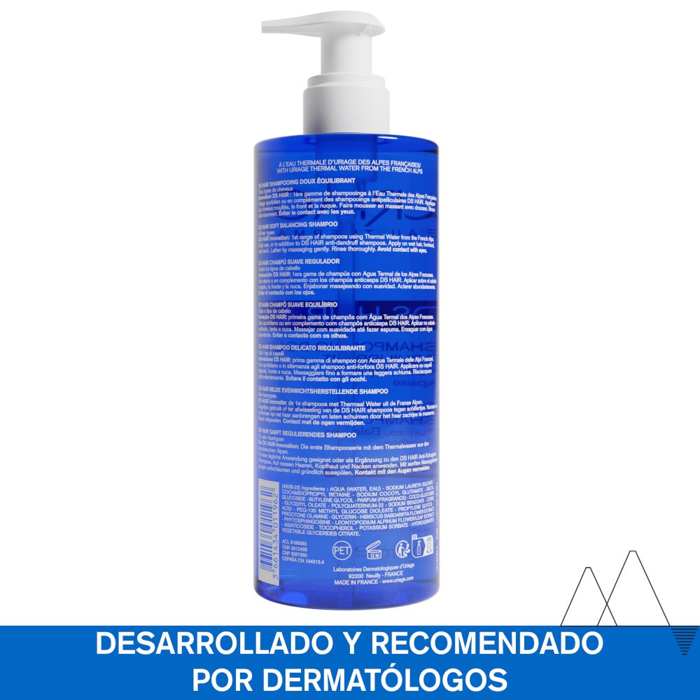 Uriage DS Hair Champú Regulador 500 ml-2