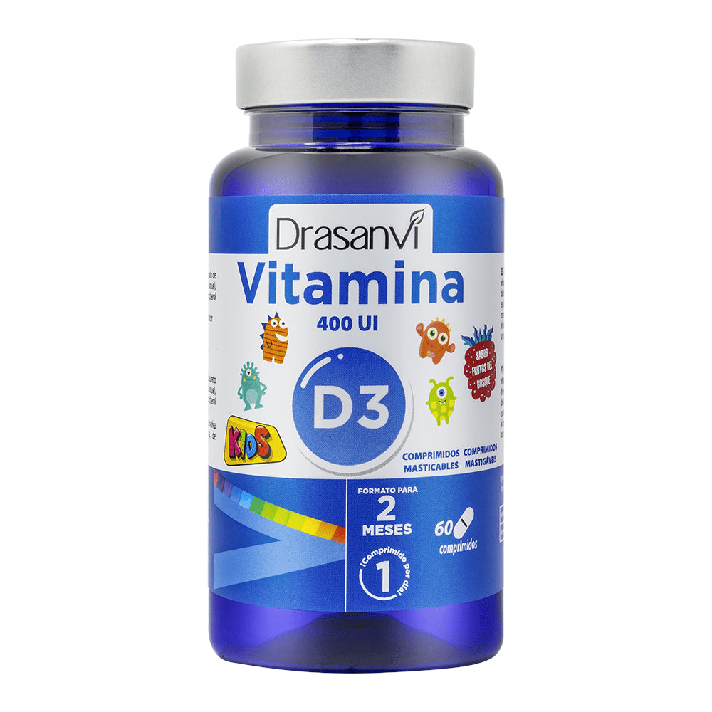 Drasanvi Vitamina D3 Kids 400 Ui 60 Comprimidos Masticables-1